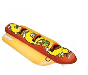 Tubo remolcable SportsStuff Hot Dog 3 jinetes rojo/amarillo (53-3060) - Imagen 1 de 1