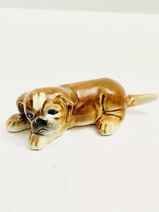 Vintage Goebel West Germany Boxer Puppy Dog Porcelain Figurine Figure - Picture 1 of 9