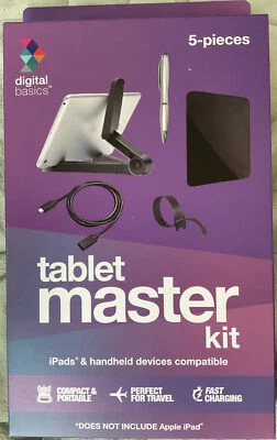 Digital Basics 5pc Tablet Master Kit iPads & Handheld Devices Compatible Black - Image 1 of 2