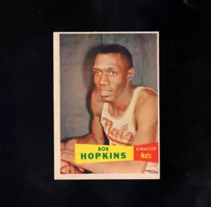 1957-58 Topps Basketball No 53 Bob Hopkins EXMT - Picture 1 of 2