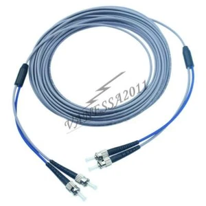20M st-St Armored Glasfaser Kabel Multimodus Duplex Optisch Patch Zopf - Picture 1 of 5