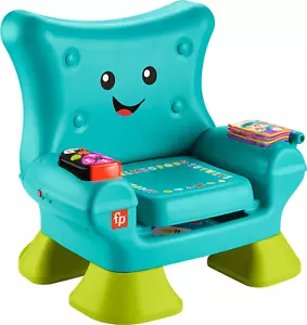 Fisher-Price Laugh & Learn Smart Chair - Giocattolo di apprendimento Teal per bambini - Foto 1 di 12