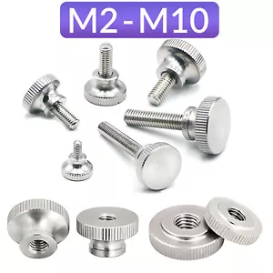 Edelstahl Rändel-Schraube -Mutter M 2 2,5 3 4 5 6 8 10 mm DIN 464 466 467 15104 - Bild 1 von 74