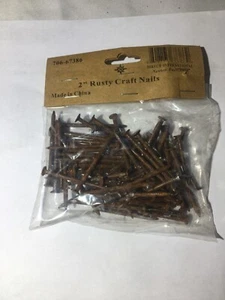 2” Rusty Craft Nails New Made To Look Old 50 +\- Pieces In an 8oz Package - Picture 1 of 2