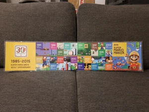 Poster frise 1985-2015 Super Mario Bros. 30th Anniversary - Super Mario Maker - Bild 1 von 3