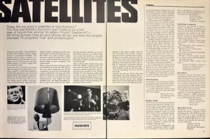 Hughes NASA Synchronous Syncom Satellites Syncom 2 Page Print Ad 1964 - Picture 1 of 5