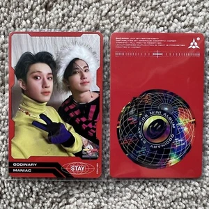 ChanSung Bang Chan & Han Jisung Stray Kids Oddinary Photocard PC Red Card Ver. - Picture 1 of 1