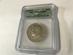 1973S ICG proof half dollar - Graded Proof 69 DCAM - Picture 1 of 2