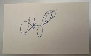 GARY CARTER AUTO. 3 X 5 INDEX CARD EX-NM CONDITION HOF METS, EXPOS EX-NM - Picture 1 of 1