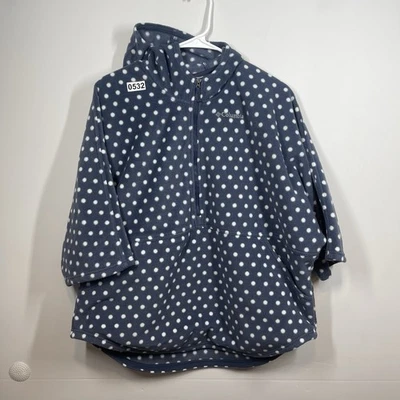 Poncho Columbia Niñas XL 14/16 Benton Muelles Estampado 1/2 Cremallera Lunares Exterior Foto 1 de 4