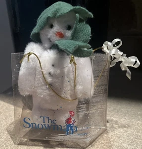 1987 Eden Clip-On Pencil Grabber Hugger Character 3.5” The Snowman W/Box VTG - Picture 1 of 5