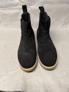 FOUNDATION ANKLE HIGH SLIP ON BOOTS BLACK SUEDE SIZE 10 NOS - Picture 1 of 5