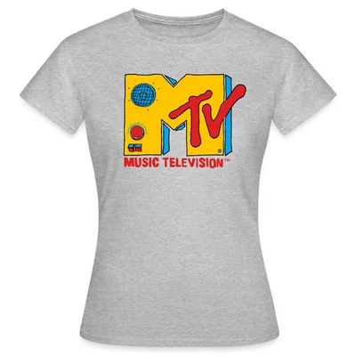 SPREADSHIRT T-shirt donna MTV Music Television logo radio