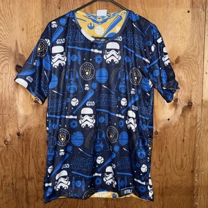 Camicia reversibile Star Wars Milwaukee Brewers BDA Sports stampa all over uomo XL - Foto 1 di 6
