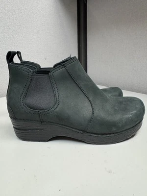 Botín Frankie de cuero negro para mujer Dansko talla 38 usado Foto 1 de 4