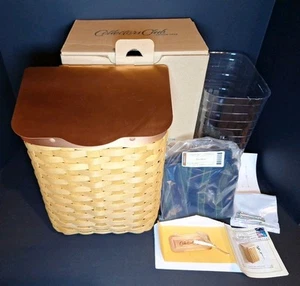 Rare Longaberger Mailbox w/Brass Lid Complete Set 2006 Collectors Club - Picture 1 of 9