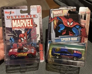 Lot Maisto Marvel Spider-Man 1999 Ford Mustang Plymouth Pronto Spyder Racer neuf - Photo 1 sur 2
