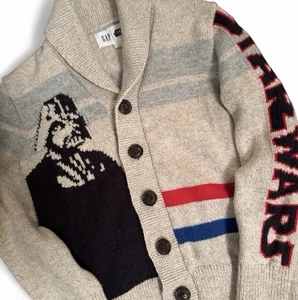 Gap Boys Star Wars Cardigan Sweater Button Down Knit Size XS - Picture 1 of 2