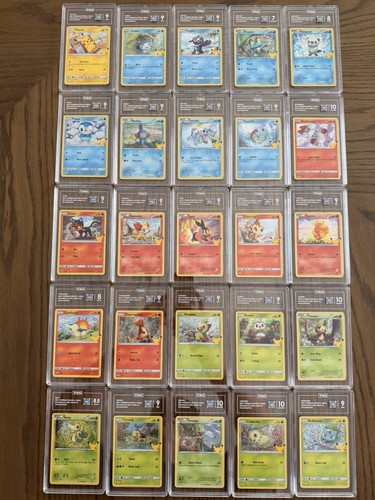 Pokemon TCG McDonald's 2021 25th Anniversary Card Full set of 25