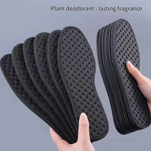 1 Paio Solette Bambù Carbone Scarpe da Corsa Spessa Suola Ammortizzante - Foto 1 di 8