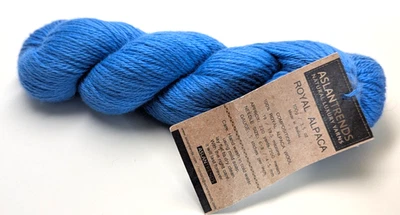 Single Hank Aslan Trends Royal Alpaca  Bluet 6511 100g/ 220 yards 6-8 Needle DS - Image 1 of 2