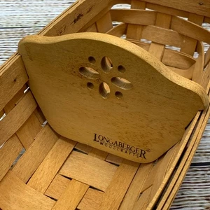Longaberger Signed 1996 Woven Traditions Cracker Basket With Trays And Divider - Picture 1 of 12