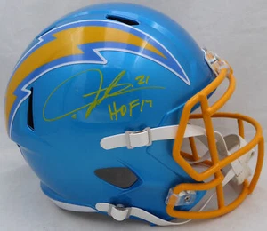 LaDainian Tomlinson Autographed Flash Full Size Helmet Chargers HOF 17 Beckett - Picture 1 of 7