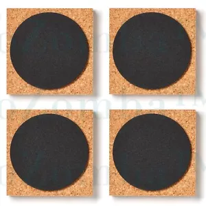 ALMOHADILLAS AISLANTES X 4 PIES AISLANTES DE ALTAVOZ ANTI VIBRACIÓN FIELTRO CORCHO/MINERAL - Imagen 1 de 12