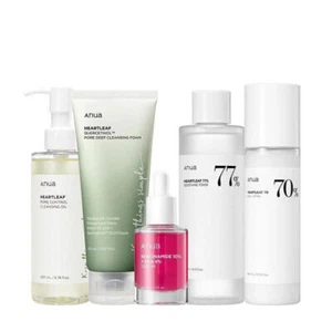 Anua Heartleaf Pore Control Ultimate Skincare Routine Set of 5 - Cleansing Oil - Picture 1 of 12