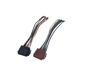 Adaptador de radio de coche 2x DIN ISO conector cable 16 pin corriente para VW AUDI Mercedes - Imagen 1 de 3