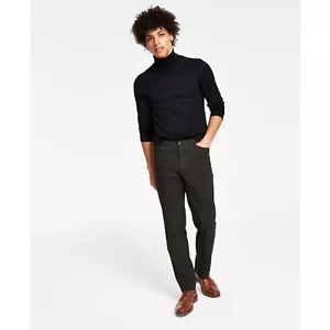 Tommy Hilfiger Men's TH Flex Modern Fit Four-Pocket Twill Pants Olive B4HP - Picture 1 of 20