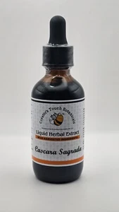 Cascara Sagrada Tincture Organic, 2oz bottle, Digestive, Constipation relief - Picture 1 of 3