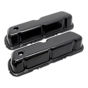 For 1962-1985 Ford SB Small Block 260-289-302-351W Steel Valve Covers Black - Picture 1 of 1