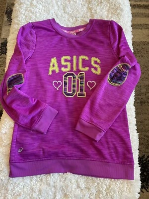 Asics niñas talla. Sudadera diseño 12 morado. Lindo, divertido Foto 1 de 4