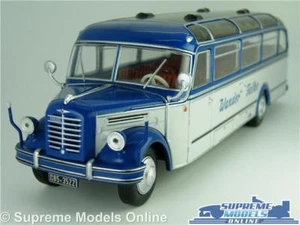 BORGWARD BO 4000 COACH MODEL BUS WANDER FALKE 1:43 SCALE IXO GREY/BLUE 1952 K8 - Picture 1 of 5