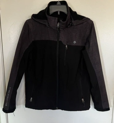 Лыжная куртка с капюшоном для девочек Snozu черная и серая большая 14/16 - Изображение 1 из 4