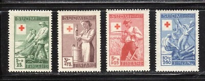 Finland 1946 SC# B74 - B77 - Surtax for the Finish Red Cross - M-NH Lot # 19 - Image 1 of 2