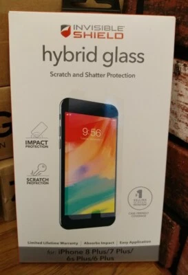 ZAGG Hybrid Glass Iphone 6+ 6s+ 7+ 8+ Invisible Shield Screen Protector - Image 1 of 4
