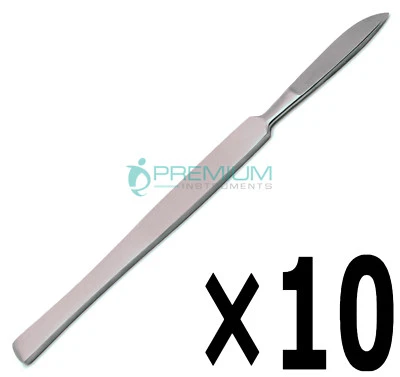 10× Scalpel Handle W/ Blade 16cm Working End 4cm Dental Surgical Instruments - Image 1 of 4
