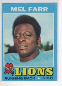Tarjeta de fútbol americano Topps Mel Farr Detroit Lions 1971 #236 en muy buena condición - Imagen 1 de 1