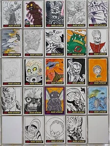 2013 Mars Attacks Invasion Artist Autograph You Pick Sketch Trading Card Topps - Picture 1 of 29