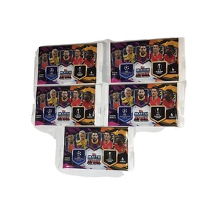 2020/21 Topps Match Attax Soccer Cards Booster Pack NEW SEALED Lot of 5 - Picture 1 of 2