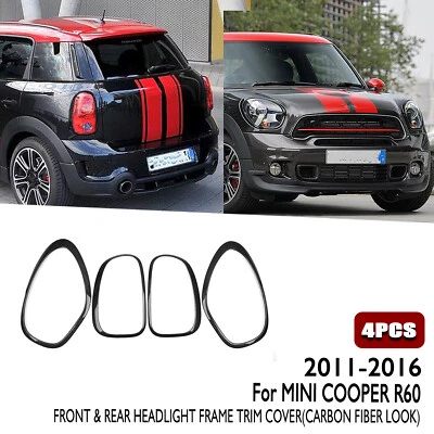 Headlight + Taillight Frame Trim For MINI Cooper Countryman R60 Models 2011-2016 - Imagem 1 de 4