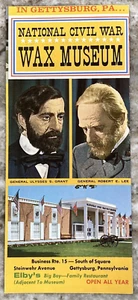 NATIONAL CIVIL WAR WAX MUSEUM Gettysburg Pennsylvania 1976 Travel Brochure A740 - Picture 1 of 5