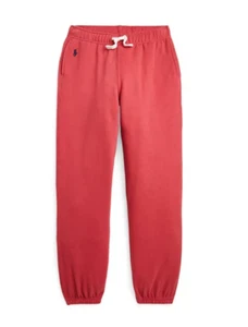 NWT POLO RALPH LAUREN $49.50 Big Girls Fleece Jogger Pants, Chili Pepper, XL(16) - Picture 1 of 4