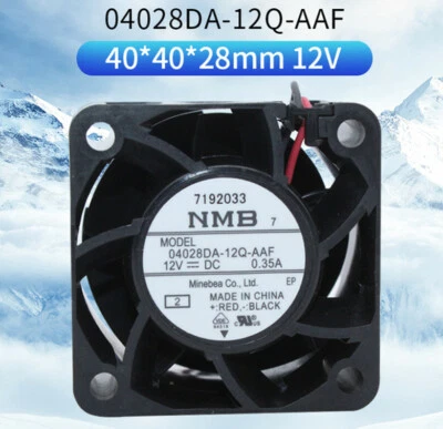 NMB 04028DA-12Q-AAF 4028 4cm 12V 0.35A High Air Volume Server Cooling Fan - Image 1 of 4