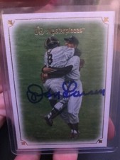 DON LARSEN SIGNED AUTOGRAPHED UPPER DECK MASTERPIECES 2007