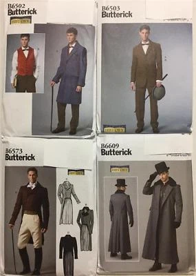 OOP Butterick Mens Costumes Renaissance Steampunk Cosplay Sewing Pattern U Pick - Image 1 of 4