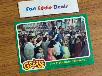 TOPPS 1978 THE GREASE THE MOVIE BUBBLEGUM CARD 113 VINCE FONTAINE PROM DANCE - Image 1 of 2