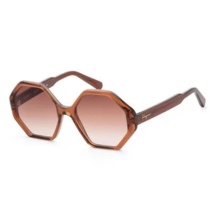 Gafas de sol Ferragamo para mujer 55 mm marrón cristal SF1070S-210 - Imagen 1 de 2